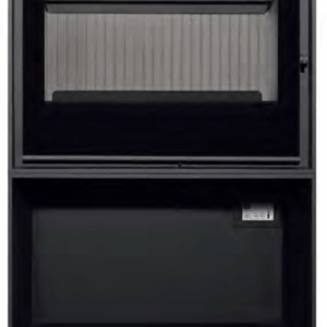 Inserto camino a legna a vista Bellido Diamantine 70 Cubo Ecodesign