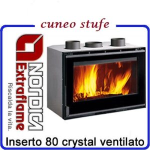 Inserto camino nordica 80 crystal evo 2.0 ventilato 4 stelle